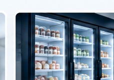 Geladeiras representando o serviço de refrigeração